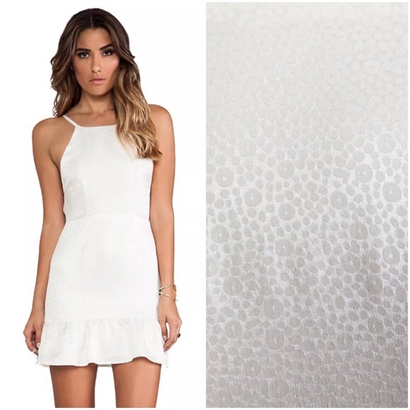 Stone Cold Fox Dresses & Skirts - • Stone Cold Fox Silk Cream Halter Dress Size 2 •